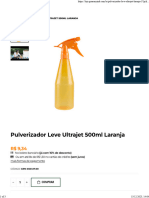 Pulverizador Leve Ultrajet 500ml Laranja