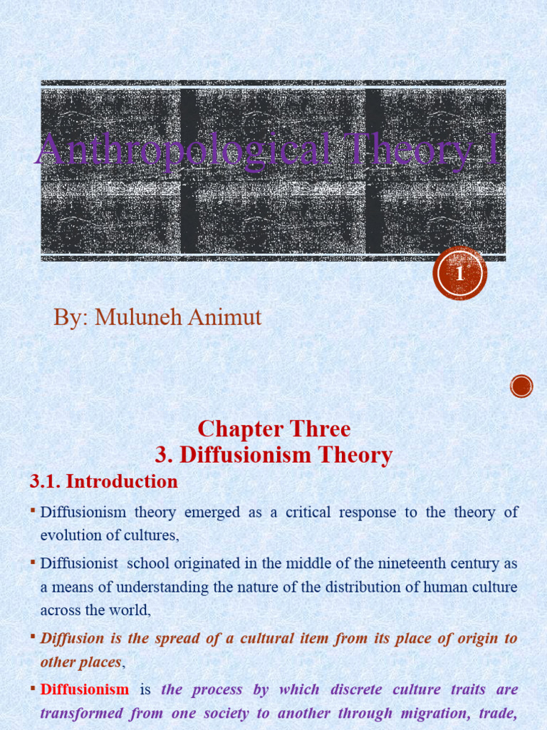 Chapter 3, Diffusionism PDF Ancient Egypt