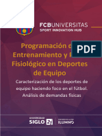 FCB Universitas - Programação Do Treinamento e Do Perfil Fisiológico em Esportes Coletivos