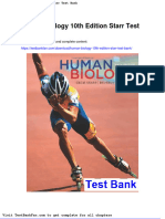 Full Download Human Biology 10th Edition Starr Test Bank