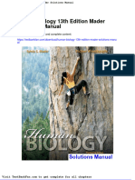 Full Download Human Biology 13th Edition Mader Solutions Manual