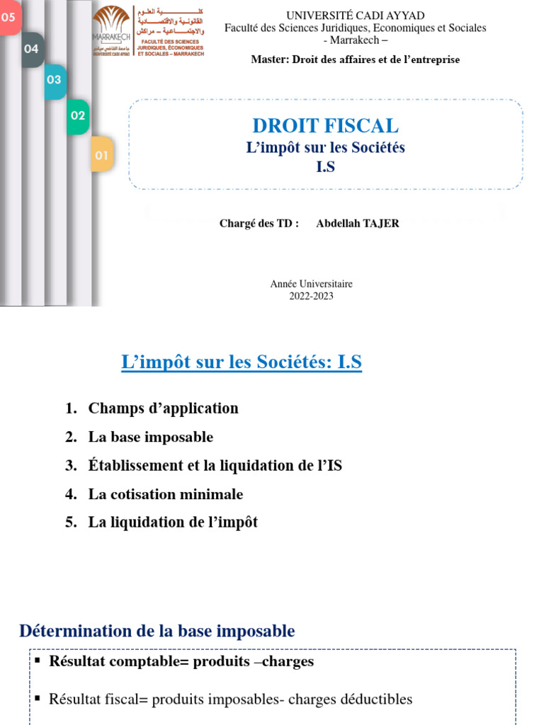 Guide sur l'Impôt sur les Sociétés 2022-2023 | PDF | Dépréciation | Les ...