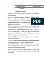 VECTORS and Three Dimensional GeometrySCM