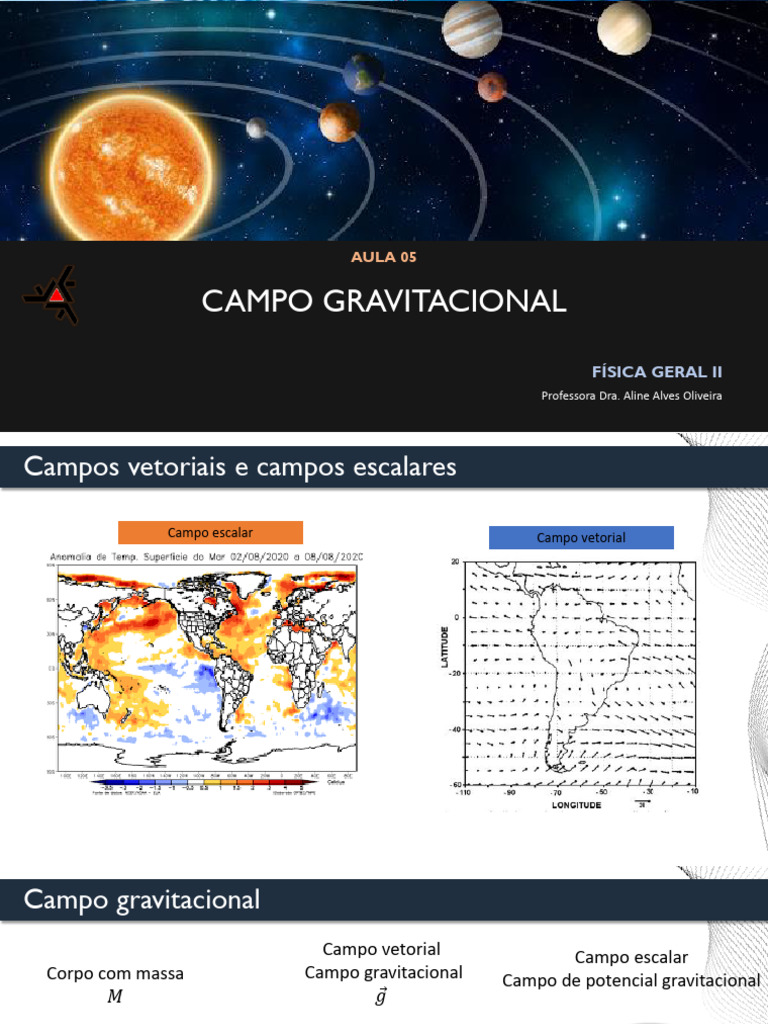 Campo Gravitacional e Teoremas Relacionados | PDF | Energia potencial ...