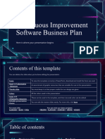 Continuous Improvement Software Business Plan by Slidesgo