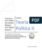 Programa de Teoría Política II.