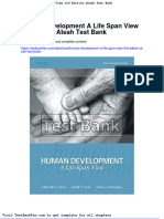 Full Download Human Development A Life Span View 3rd Edition Ateah Test Bank