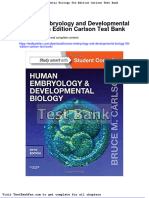 Full Download Human Embryology and Developmental Biology 5th Edition Carlson Test Bank