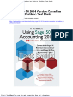 Full Download Using Sage 50 2014 Version Canadian 1st Edition Purbhoo Test Bank