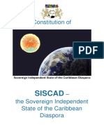 Constitution of SISCAD - Sovereign Independent State of The Caribbean Diaspora