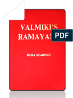 Valmikis Ramayana Daily Readings