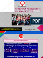 Cambios Físicos y Emocionales de Los Adolescentes - PPT CHARLA