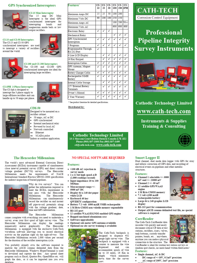CTL Pipeline Integrity Instruments | PDF | Rectifier | Electromagnetism