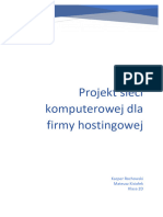 Projekt Sieci Dla Firmy Hostingowej