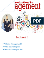Intro. To Management (Lec#1)