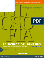 Ricerca Del Pensiero. Storia, Testi e Problemi Della Filosofia 1B (Nicola Abbagnano, Giovanni Fornero)