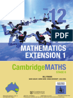 CambridgeMATHS Stage 6. Year 12, Mathematics Extension 1