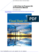 Full Download Visual Basic 2012 How To Program 6th Edition Deitel Solutions Manual