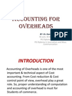 Accounting For Overheads by DR Kamlesh Khosla