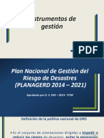 Instrumentos de Gestion en GRD - Plan de GRD