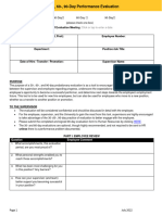PDF 30-60-90-Day - Probation - Form - 2022 Fillable