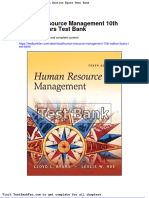 Full Download Human Resource Management 10th Edition Byars Test Bank