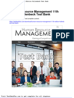 Full Download Human Resource Management 11th Edition Hollenbeck Test Bank