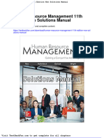 Full Download Human Resource Management 11th Edition Noe Solutions Manual