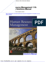 Full Download Human Resource Management 11th Edition Rue Solutions Manual