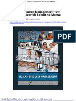 Full Download Human Resource Management 12th Edition Ivancevich Solutions Manual