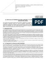 El Proceso de Normalizacion Contable y La Norma Unificada Argentina Nua