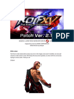 KOF XV 2.10 Patch Notes by Zol