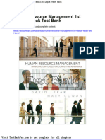Full Download Human Resource Management 1st Edition Lepak Test Bank