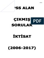 2006-2017 KPSS İkti̇sat Çikmiş Sorular