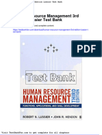 Full Download Human Resource Management 3rd Edition Lussier Test Bank