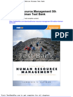Full Download Human Resource Management 5th Edition Kleiman Test Bank