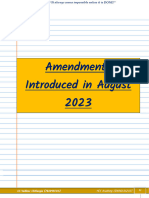 MCS Amendments Introduced in August 2023