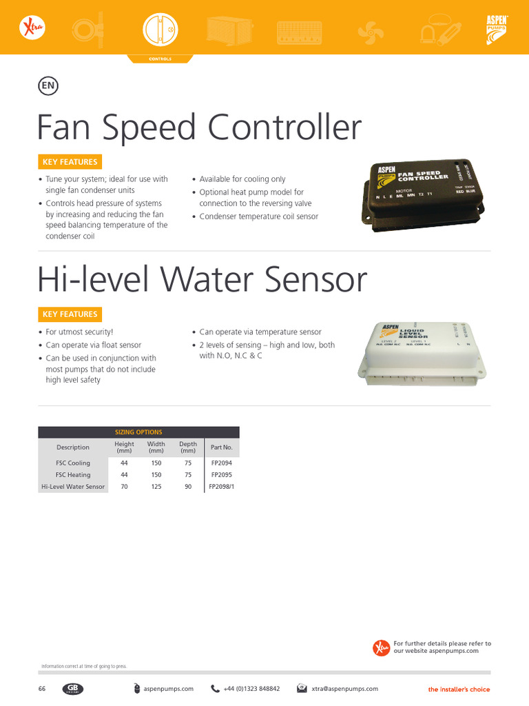 Fan Speed Controller Tech Sheet UKIRE | PDF