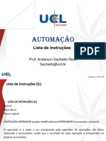 Automação: Lista de Instruções