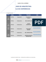 Diálogos de Arquitectura - Conferencias C1 2022