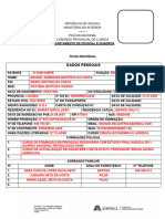 Dados Pessoais: República de Angola Ministerio Do Interior - Polícia Nacional Comando Provincial de Luanda