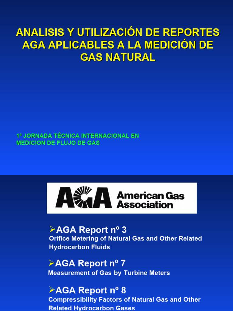 Análisis de Reportes AGA para Medición de Gas | PDF | Gases | Turbina