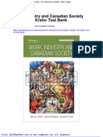 Full Download Work Industry and Canadian Society 7th Edition Krahn Test Bank