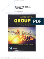 Full Download Working in Groups 7th Edition Engleberg Test Bank