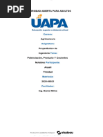 3 Actividad Sobre Potenciacion y Productos Notables