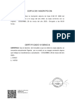 Copia de Inscripcion: CERTIFICO: Que La Inscripción Adjunta de Fojas 6168 #2908 Del