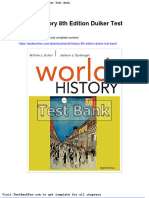 Full Download World History 8th Edition Duiker Test Bank