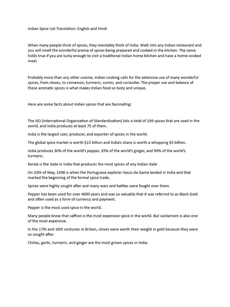 spice list PDF Spice Indian Cuisine