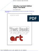 Full Download World of Art Books A La Carte Edition 7th Edition Sayre Test Bank