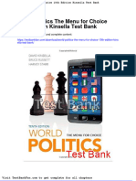 Full Download World Politics The Menu For Choice 10th Edition Kinsella Test Bank